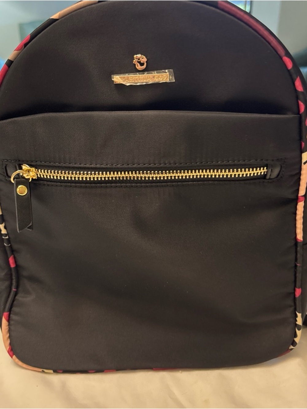 Spartina 449 Black Backpack with Floral-Trim Accents - Picture 5 of 16